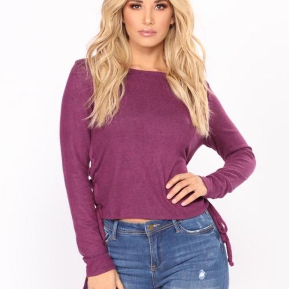 Leave you with lace up top